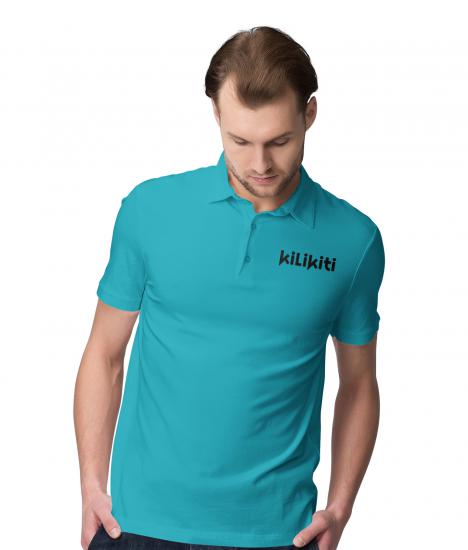 Kilikiti Erkek Spor T-Shirt Polo Yaka Turkuaz