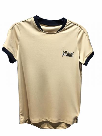 Kilikiti Unisex Spor T-Shirt Bisiklet Yaka Gold