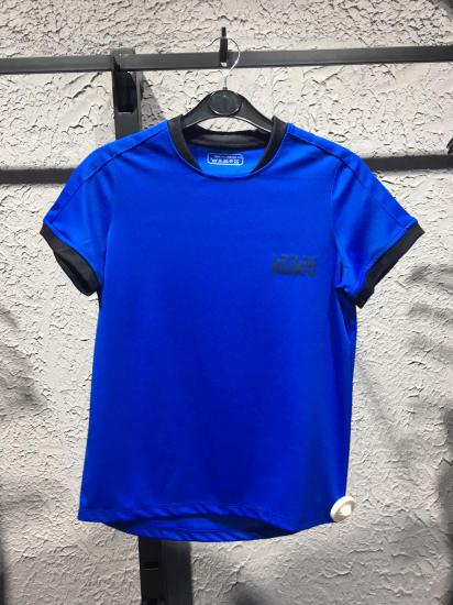 Kilikiti Unisex Çocuk Spor T-Shirt Bisiklet Yaka Saks Mavi