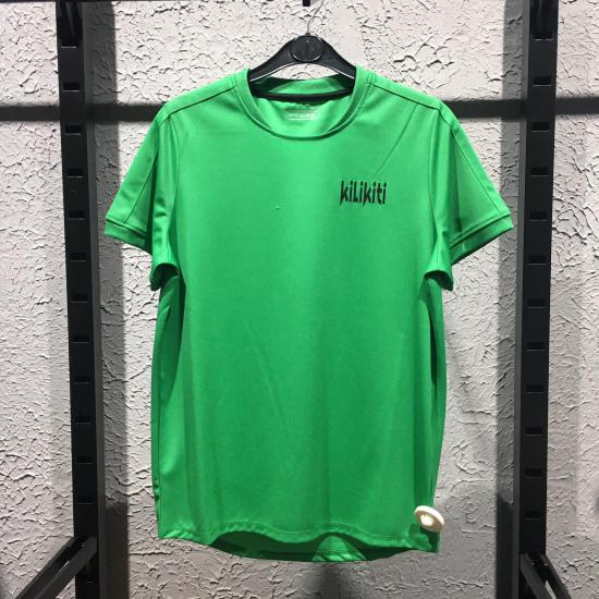 Kilikiti Unisex Çocuk Spor T-Shirt Bisiklet Yaka  Yeşil