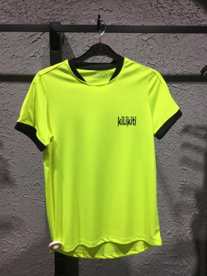 Kilikiti Unisex Çocuk Spor T-Shirt Bisiklet Yaka  Sarı