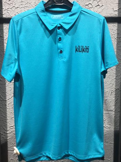 Kilikiti Unisex Çocuk Spor T-Shirt Polo Yaka Turkuaz