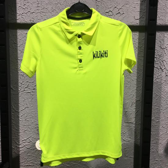 Kilikiti Unisex Çocuk Spor T-Shirt Polo Yaka Neon