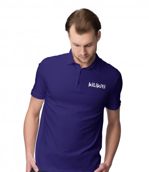 Kilikiti Erkek Spor T-Shirt Polo Yaka Lacivert