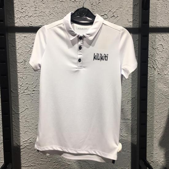 Genç Erkek/ Çocuk Spor T-Shirt Polo Yaka Beyaz