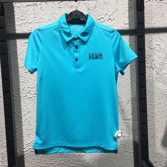 Genç Erkek/ Çocuk Spor T-Shirt Polo Yaka Turkuaz