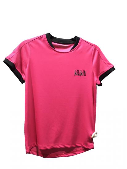 Unisex Genç / Çocuk  Spor T-Shirt Bisiklet Yaka Fuşya