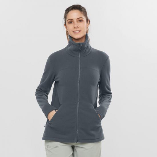 SNTIAL COSY FLEECE FZ W KADIN YÜN SWEATSHIRT Ebony/Black/
