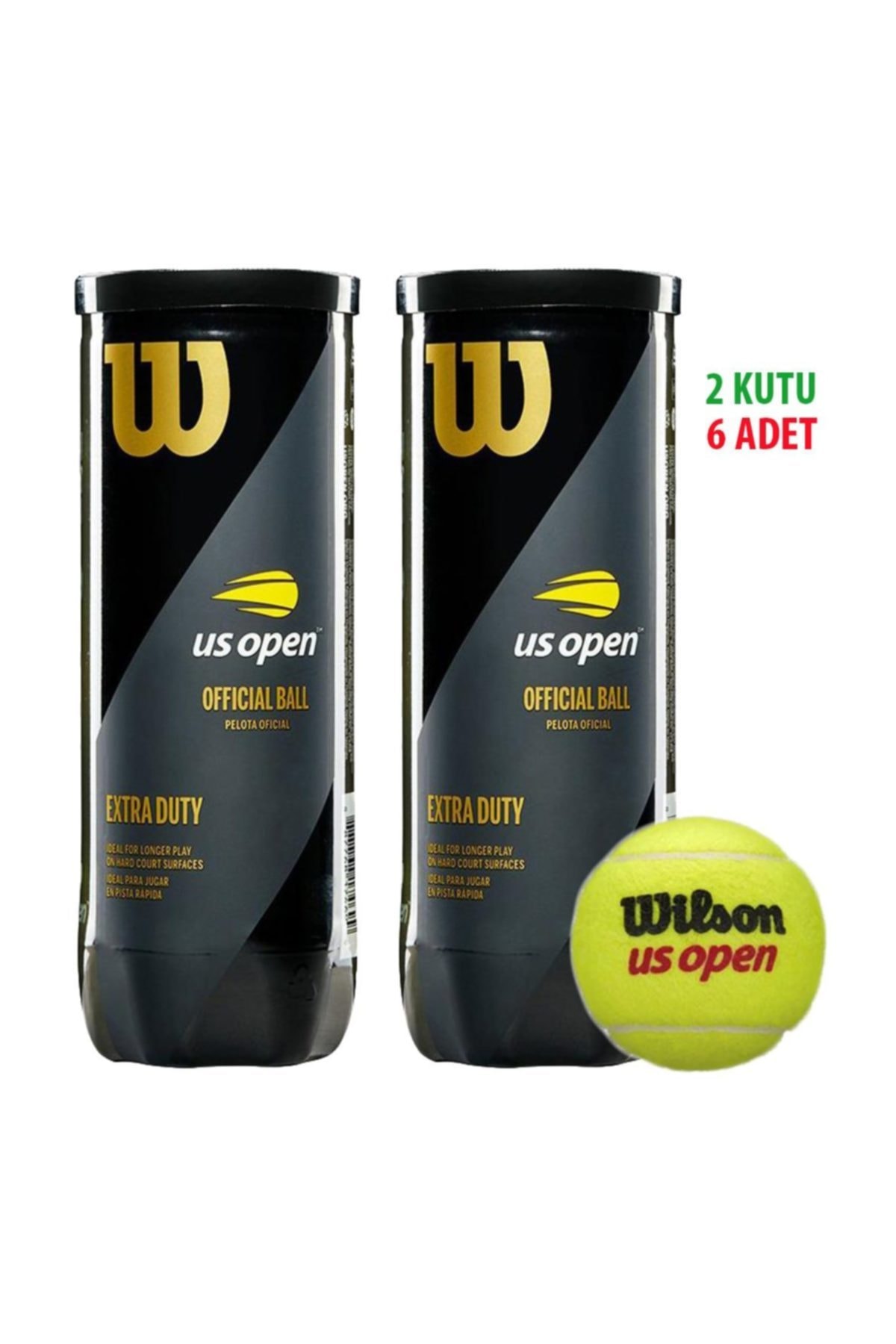2 Kutu  Us Open Tenis Topu Vakum Ambalajda Wrt106200